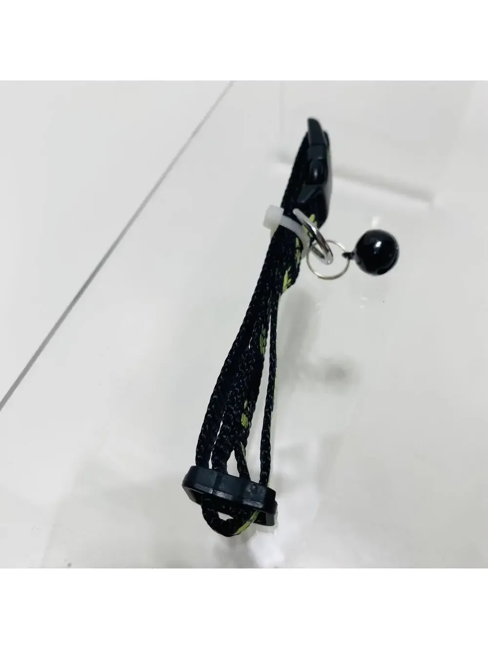 Black Cat Collar Jingle Bell Paw Print Brand New